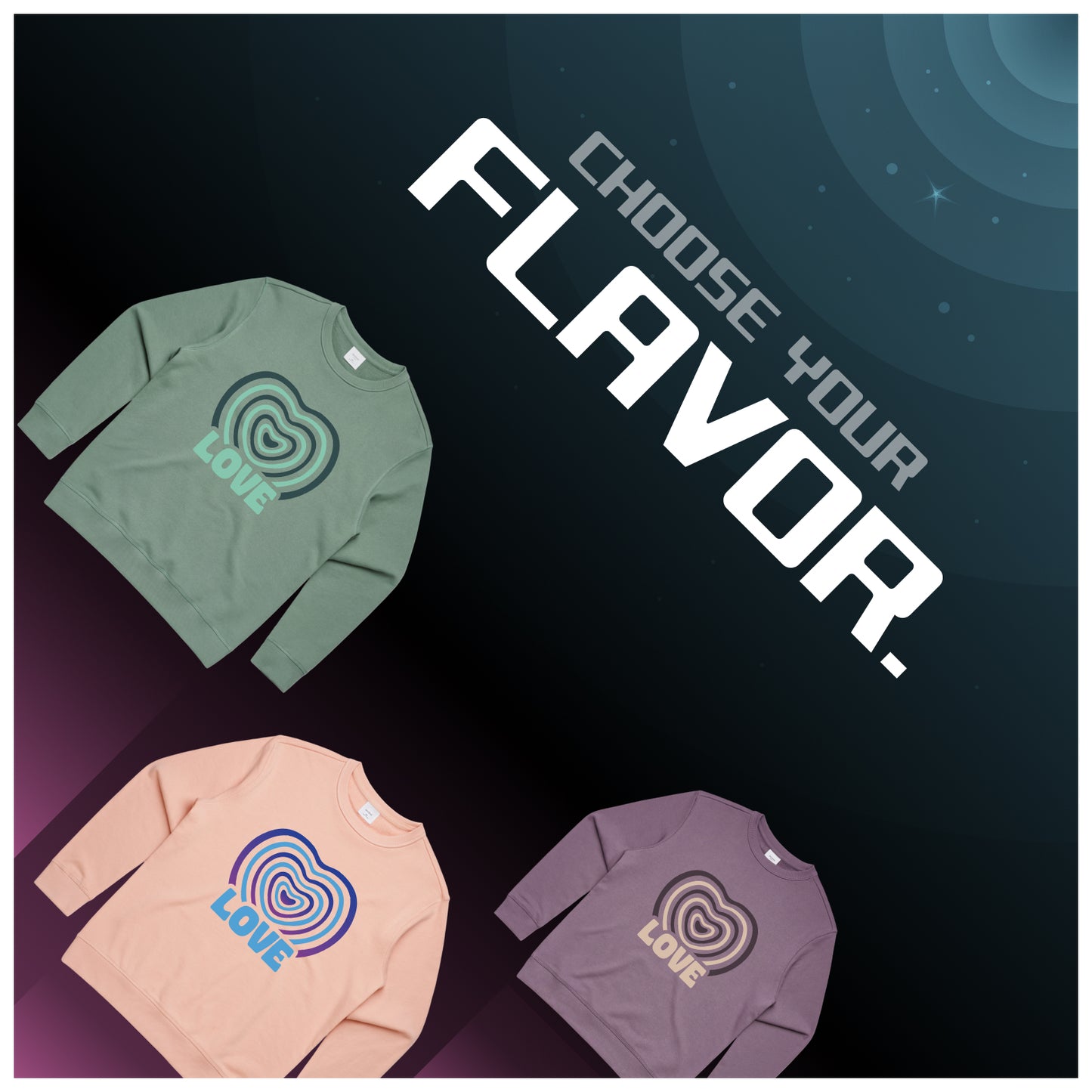 Love Sunset Women's Crew