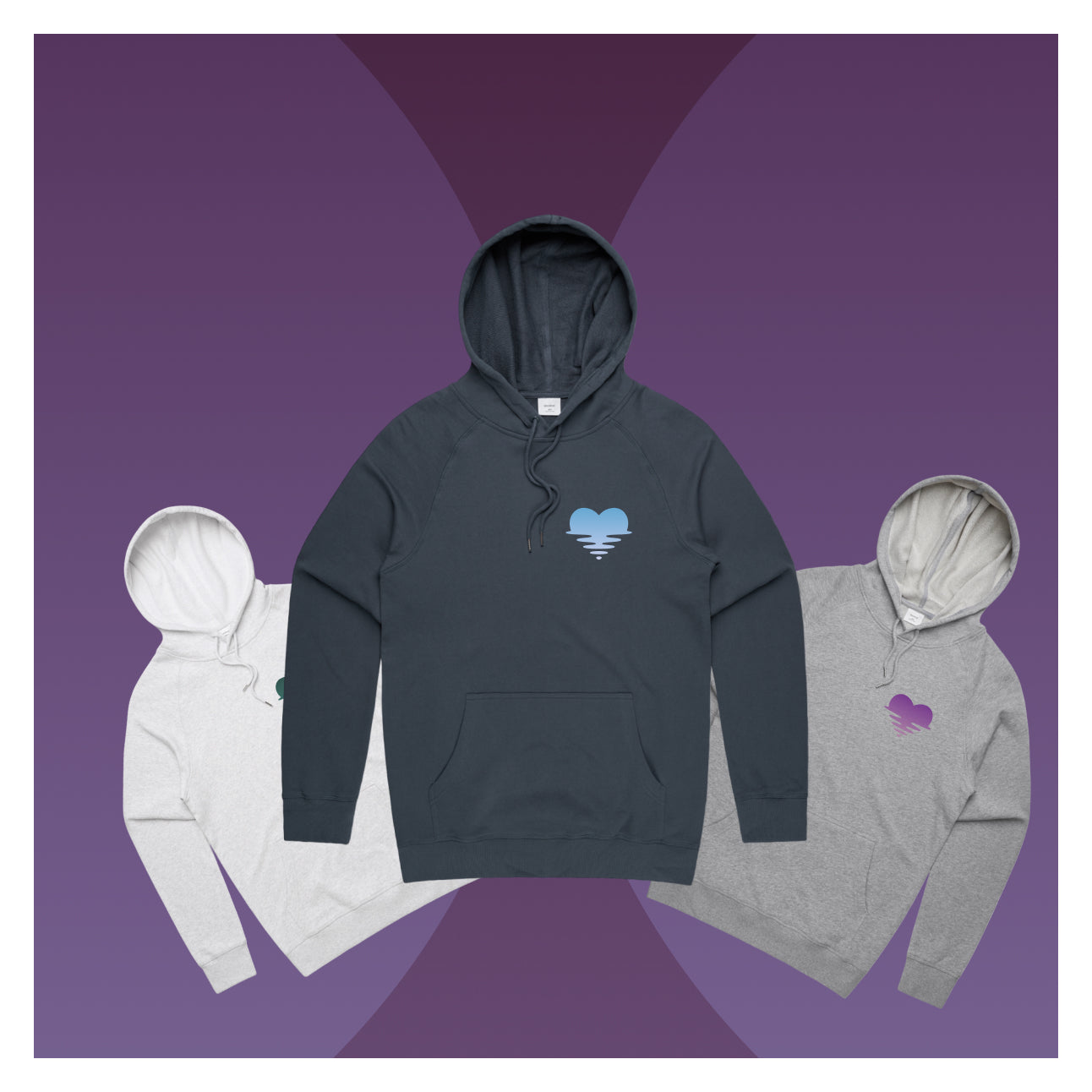 Heart Rise Men's Hoodie